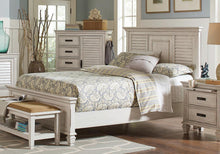 Load image into Gallery viewer, Franco Eastern King & Queen Panel Bed Antique White & Oak