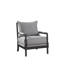 Load image into Gallery viewer, Blanchett Cushion Back Accent Chair Grey and Black