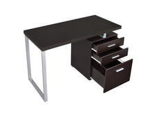 Load image into Gallery viewer, Brennan 3-drawer Office Desk Cappuccino