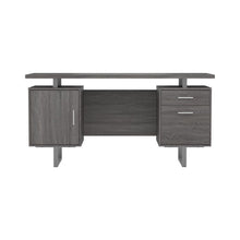 Load image into Gallery viewer, Lawtey Floating Top Office Desk Weathered Grey