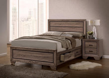 Load image into Gallery viewer, Kauffman California King, Eastren King & Queen Storage Bed Washed Taupe