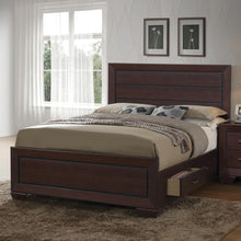 Load image into Gallery viewer, Kauffman California King, Eastren King, & Queen Panel Bed Dark Cocoa