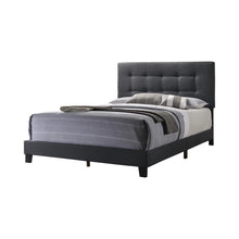 Load image into Gallery viewer, Mapes Tufted Upholstered Eastern King, Queen, Twin & Full Bed Charcoal & Grey
