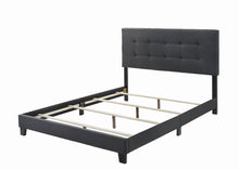 Load image into Gallery viewer, Mapes Tufted Upholstered Eastern King, Queen, Twin & Full Bed Charcoal & Grey