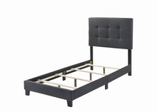 Load image into Gallery viewer, Mapes Tufted Upholstered Eastern King, Queen, Twin & Full Bed Charcoal & Grey