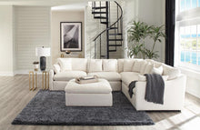 Load image into Gallery viewer, Hobson Cushion Seat Ottoman Off-White