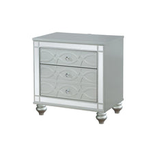 Load image into Gallery viewer, Gunnison 2-drawer Nightstand Silver Metallic