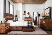 Load image into Gallery viewer, Winslow California King, E.King & Queen Bed Smokey Walnut and Coffee Bean