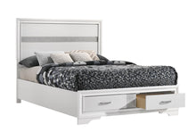 Load image into Gallery viewer, Miranda Full & Twin Storage Bed White