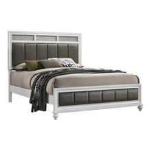 Load image into Gallery viewer, Barzini California King, E.King, & Queen Upholstered Panel Bed White