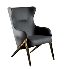 Load image into Gallery viewer, Walker Upholstered Accent Chair Slate and Bronze