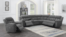 Load image into Gallery viewer, Bahrain 6-piece Upholstered Power Sectional Charcoal