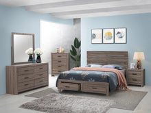 Load image into Gallery viewer, Brantford Eastern King & Queen Panel Bed Barrel Oak