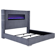 Load image into Gallery viewer, Tisdall California King, E.King & Queen Bed Grey, Black & Queen