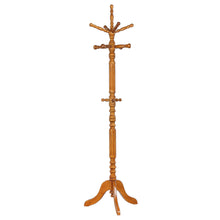 Load image into Gallery viewer, Achelle Coat Rack with 11 Hooks Golden Brown image