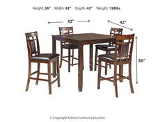 Load image into Gallery viewer, Bennox Counter Height Dining Table and Bar Stools (Set of 5)