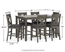 Load image into Gallery viewer, Caitbrook Counter Height Dining Table and Bar Stools (Set of 7)