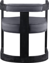 Load image into Gallery viewer, Regency Grey Velvet Dining Chair