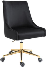 Load image into Gallery viewer, Karina Black Velvet Office Chair