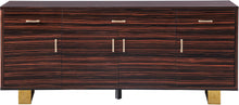 Load image into Gallery viewer, Excel Brown Zebra Wood Veneer Lacquer Sideboard/Buffet