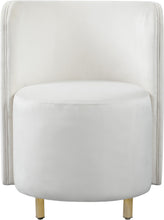 Load image into Gallery viewer, Rotunda Cream Velvet Accent Chair