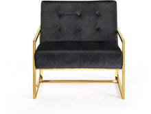 Load image into Gallery viewer, Pierre Black Velvet Accent Chair