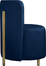 Load image into Gallery viewer, Rotunda Navy Velvet Accent Chair