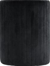 Load image into Gallery viewer, Selena Black Velvet Accent Chair and Ottoman Set