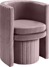 Load image into Gallery viewer, Selena Pink Velvet Accent Chair and Ottoman Set