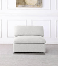 Load image into Gallery viewer, Serene Cream Linen Fabric Deluxe Cloud Armless Chair