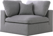 Load image into Gallery viewer, Serene Grey Linen Fabric Deluxe Cloud Corner Chair