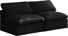 Load image into Gallery viewer, Plush Black Velvet Standard Cloud Modular Sofa
