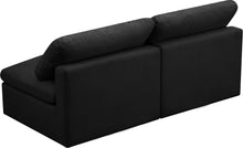 Load image into Gallery viewer, Plush Black Velvet Standard Cloud Modular Sofa