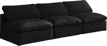 Load image into Gallery viewer, Plush Black Velvet Standard Cloud Modular Sofa