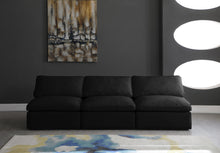 Load image into Gallery viewer, Plush Black Velvet Standard Cloud Modular Sofa