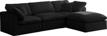 Load image into Gallery viewer, Plush Black Velvet Standard Cloud Modular Sectional