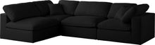 Load image into Gallery viewer, Plush Black Velvet Standard Cloud Modular Sectional