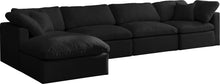 Load image into Gallery viewer, Plush Black Velvet Standard Cloud Modular Sectional