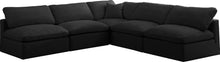 Load image into Gallery viewer, Plush Black Velvet Standard Cloud Modular Sectional