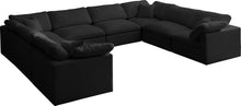 Load image into Gallery viewer, Plush Black Velvet Standard Cloud Modular Sectional
