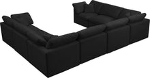 Load image into Gallery viewer, Plush Black Velvet Standard Cloud Modular Sectional
