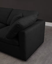 Load image into Gallery viewer, Plush Black Velvet Standard Cloud Modular Sofa