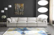 Load image into Gallery viewer, Plush Cream Velvet Standard Cloud Modular Sofa