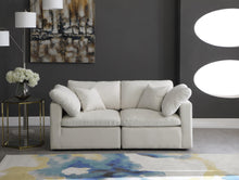 Load image into Gallery viewer, Plush Cream Velvet Standard Cloud Modular Sofa