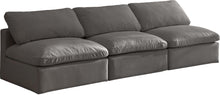 Load image into Gallery viewer, Plush Grey Velvet Standard Cloud Modular Sofa