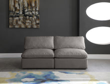 Load image into Gallery viewer, Plush Grey Velvet Standard Cloud Modular Sofa