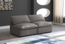 Load image into Gallery viewer, Plush Grey Velvet Standard Cloud Modular Sofa