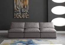 Load image into Gallery viewer, Plush Grey Velvet Standard Cloud Modular Sofa