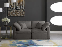 Load image into Gallery viewer, Plush Grey Velvet Standard Cloud Modular Sofa