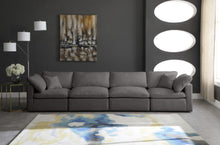 Load image into Gallery viewer, Plush Grey Velvet Standard Cloud Modular Sofa